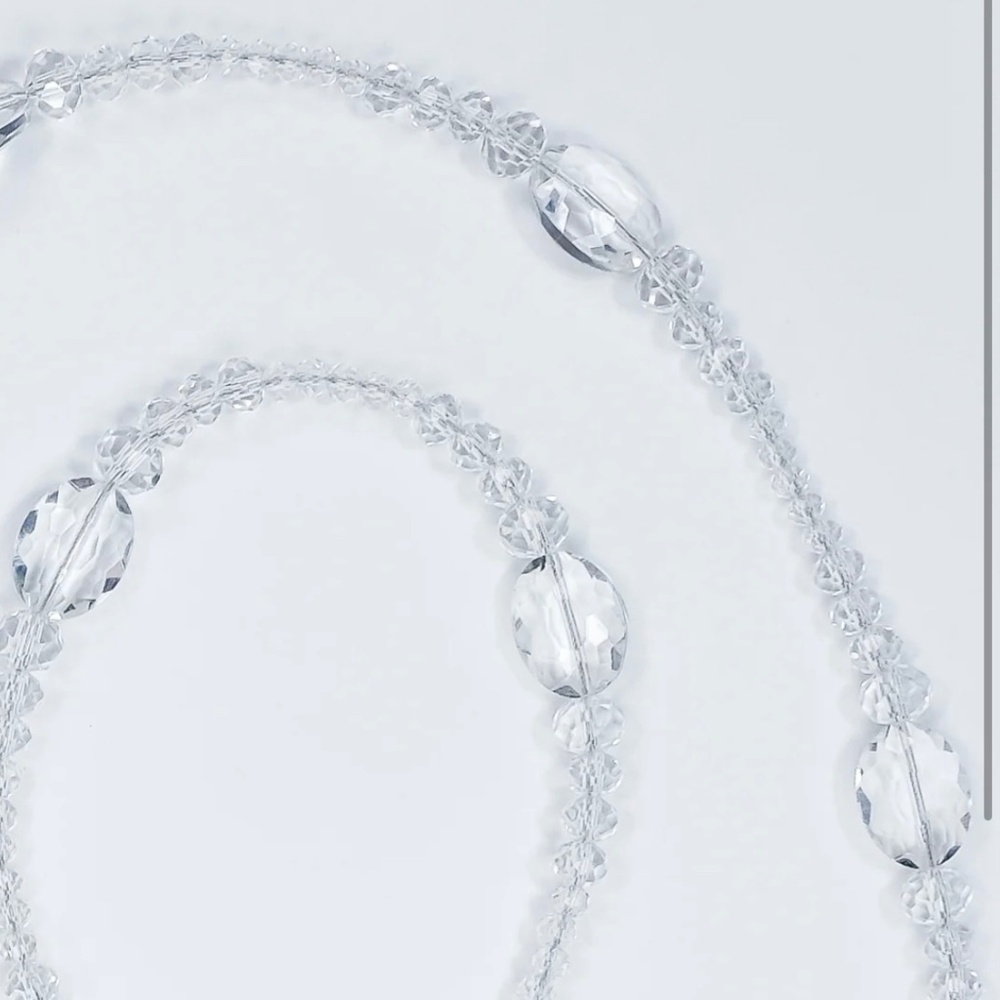 Beaded Lanyard  Crossbody Phone Accessory Crystal clear